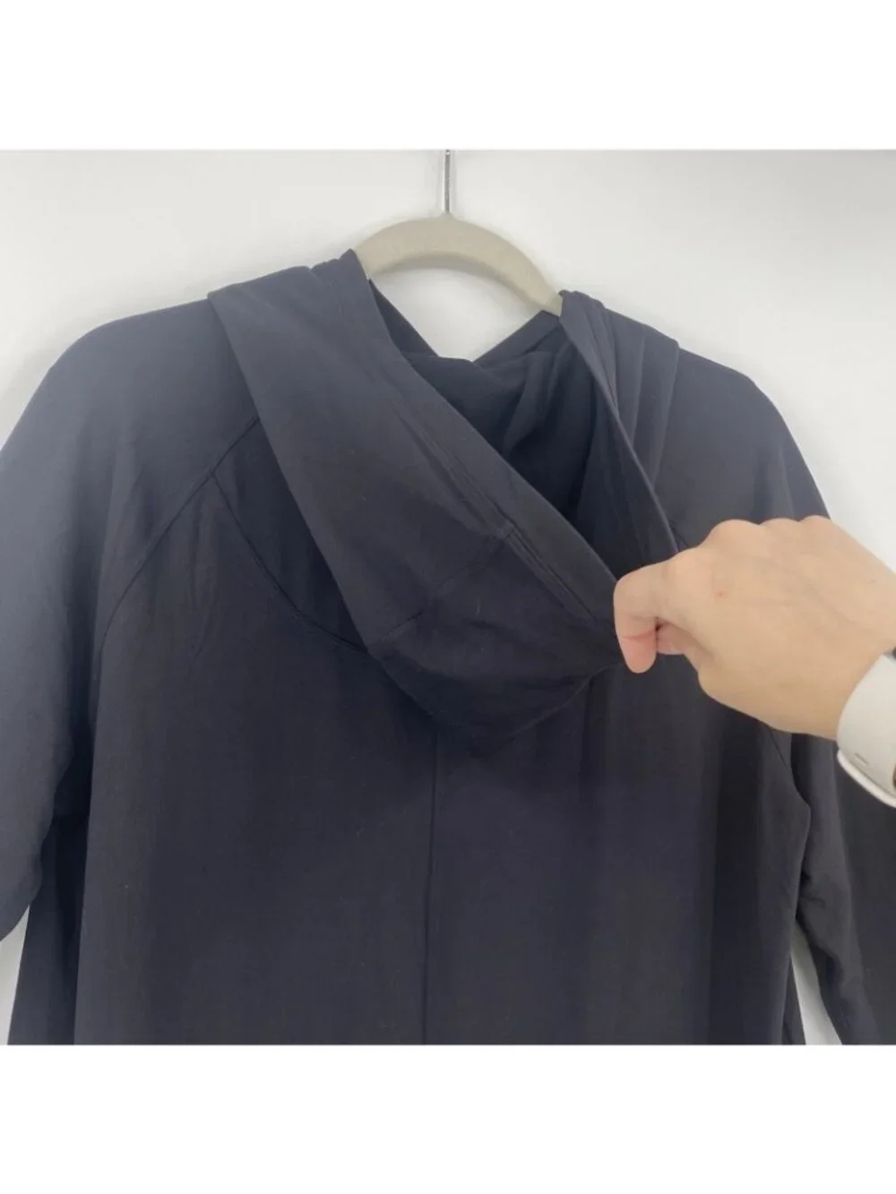 Lululemon Hoodie Womens Size 8 Black Starting Place Athletic Pullover Stretch